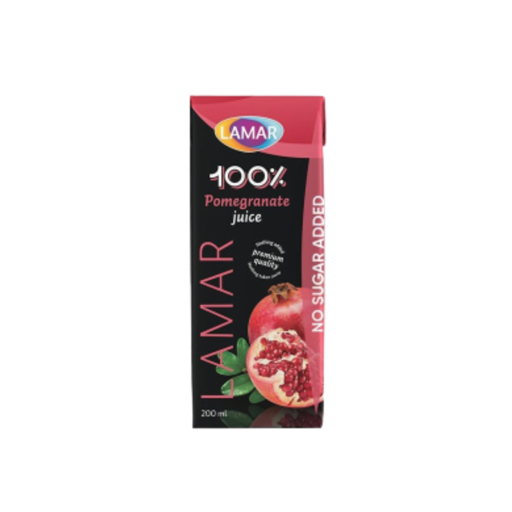 Lamar Pomegranate 100 Juice 200ml No 1 Juice Brand