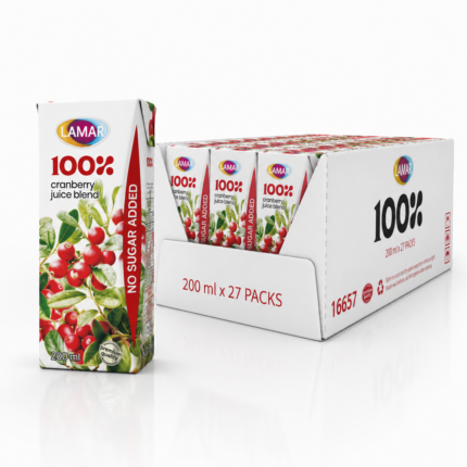 Lamar 100% Cranberry Juice 27x200ml