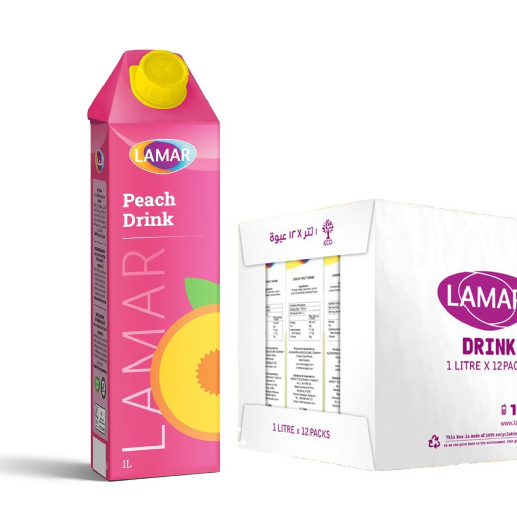 Lamar Peach Drink 12x1L | Oneclick Shop