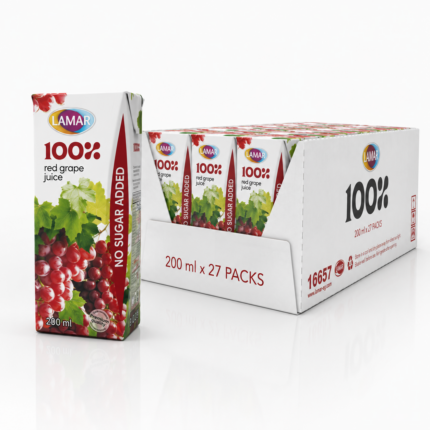 Lamar 100% Red Grapes Juice 27x200ml