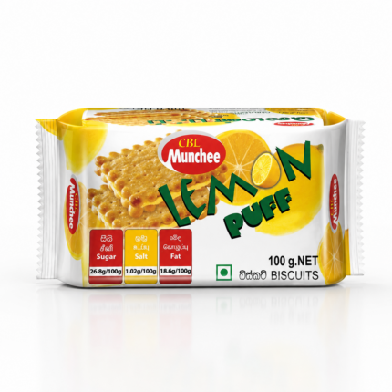 Munchee Lemon Puff Biscuits 100g