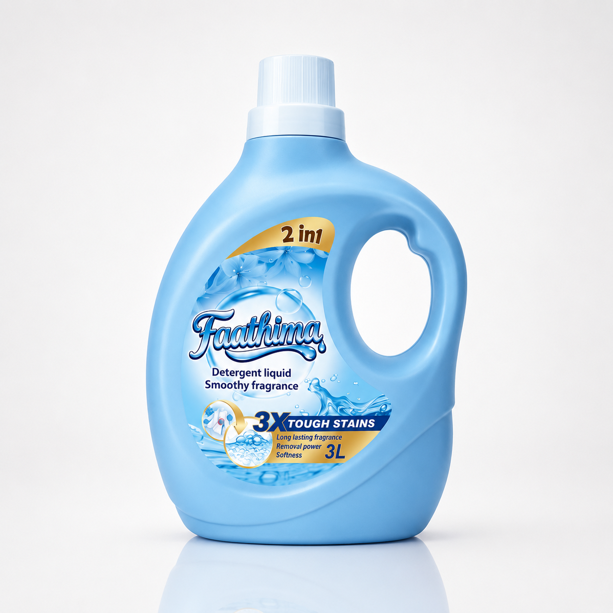 Faathima Ditergent Blue Faathima Liquid Detergent 4x3L (Blue) - Image 1